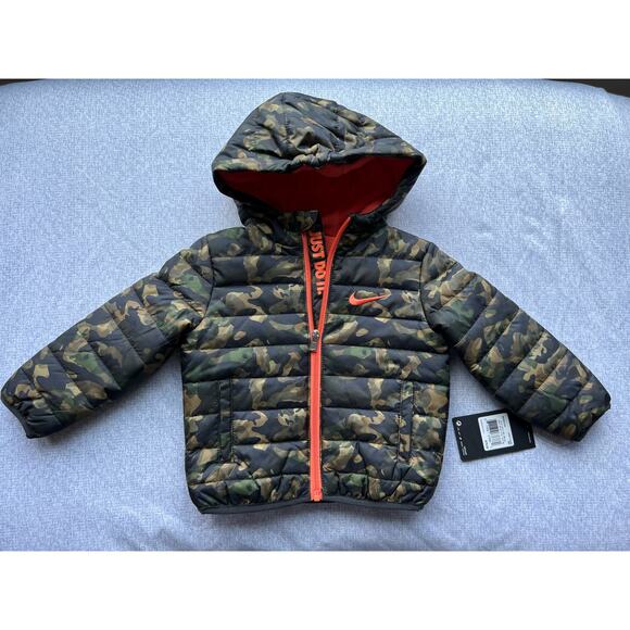 Boys Nike Full Zip Puffer Jacket Size 18 Months - Picture 1 of 4
